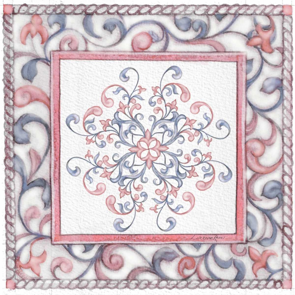 Florentine Rose Quartz and Serenity 4 art print by Lorraine Rossi for $57.95 CAD