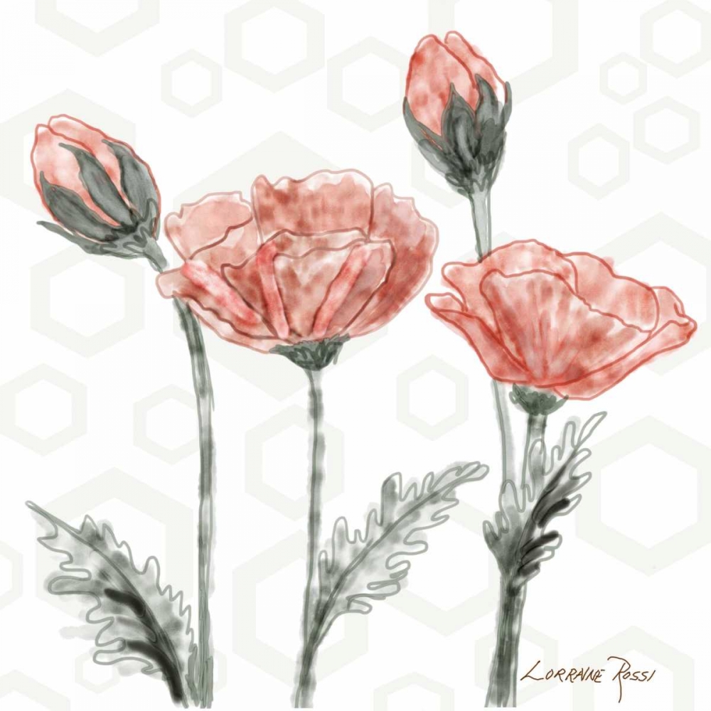 Poppy Umbrella art print by Lorraine Rossi for $57.95 CAD
