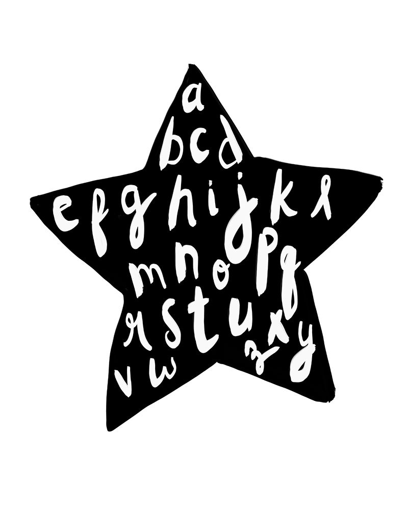 Alphabet star art print by Leah Straatsma for $57.95 CAD
