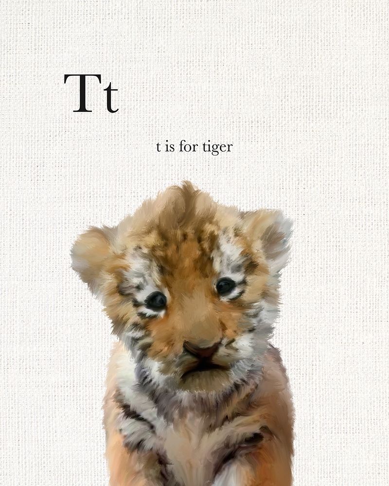 Baby Tiger Linen art print by Leah Straatsma for $57.95 CAD