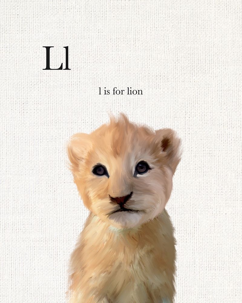 Baby Lion Linen art print by Leah Straatsma for $57.95 CAD