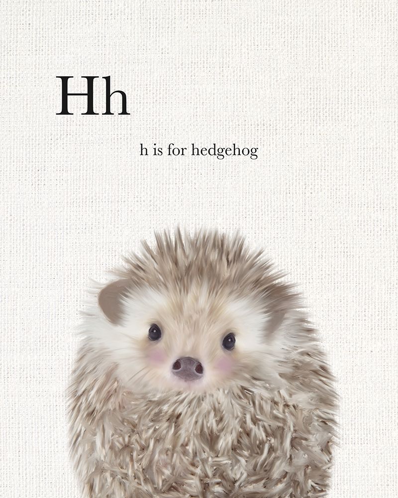Baby Hedgehog Linen art print by Leah Straatsma for $57.95 CAD