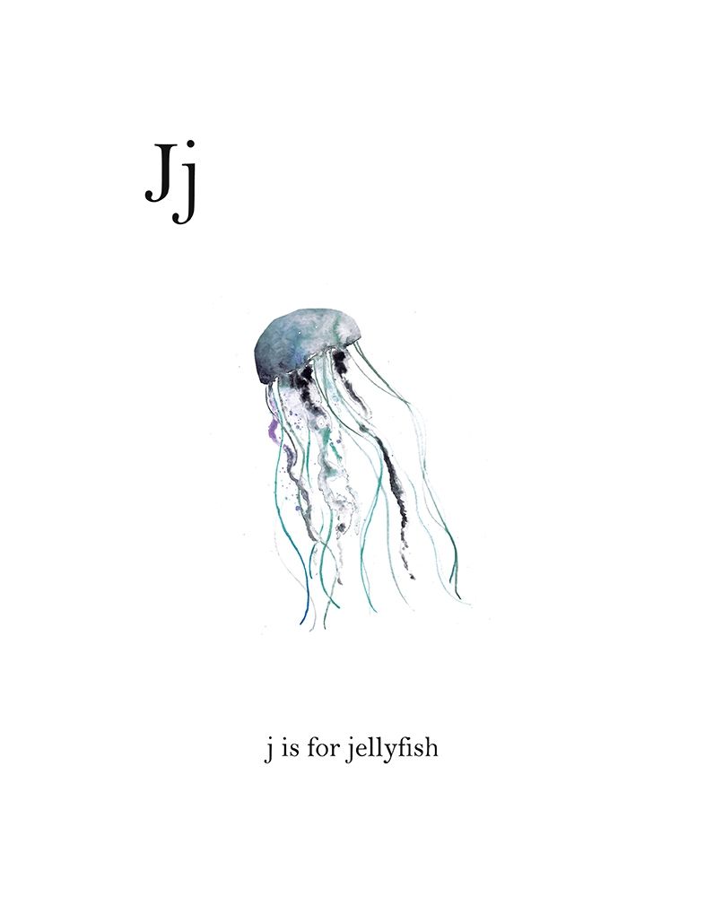 J is for Jellyfish art print by Leah Straatsma for $57.95 CAD