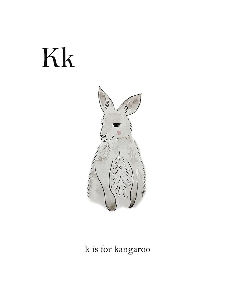 K is for Kangaroo art print by Leah Straatsma for $57.95 CAD