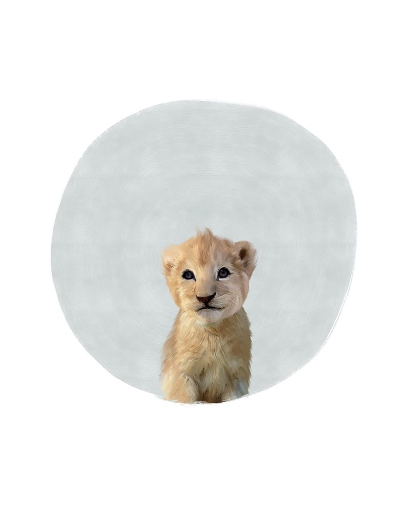 Baby Lion Circle art print by Leah Straatsma for $57.95 CAD