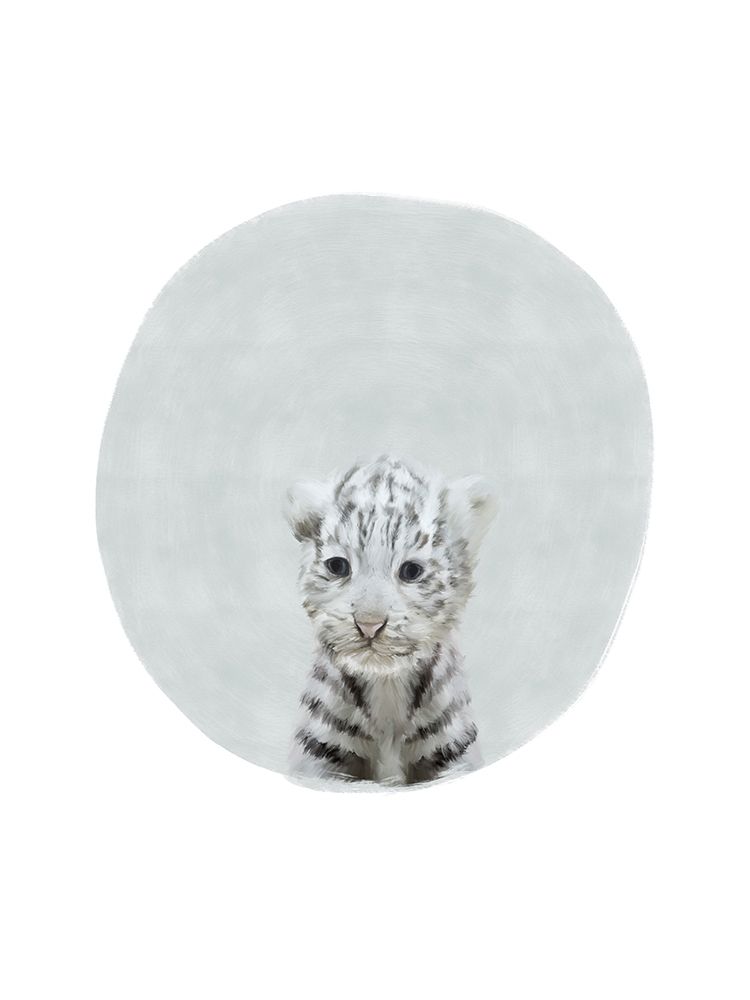 Baby White Tiger art print by Leah Straatsma for $57.95 CAD