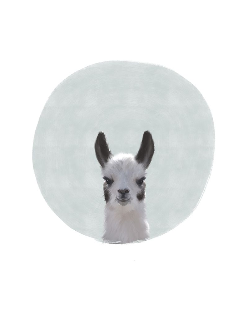 Baby Circle Llama art print by Leah Straatsma for $57.95 CAD