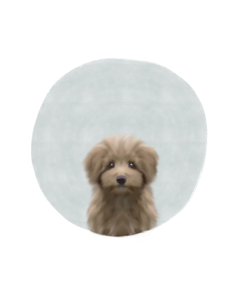Baby Circle Puppy art print by Leah Straatsma for $57.95 CAD