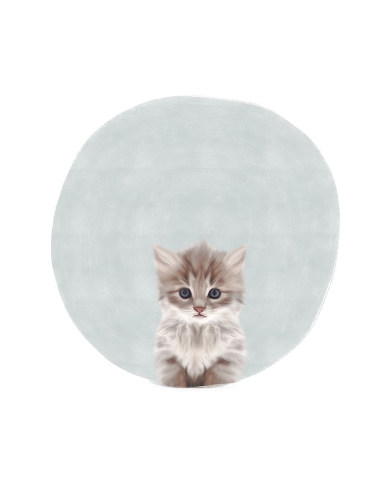 Baby Circle Kitten art print by Leah Straatsma for $57.95 CAD