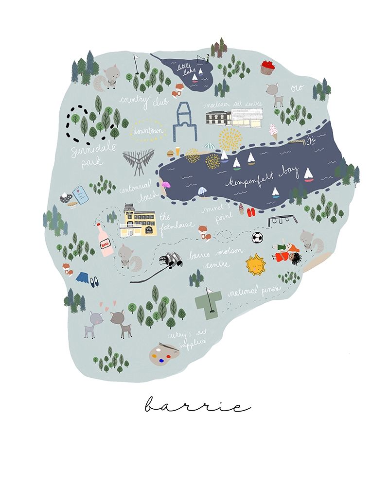 Barrie Print art print by Leah Straatsma for $57.95 CAD