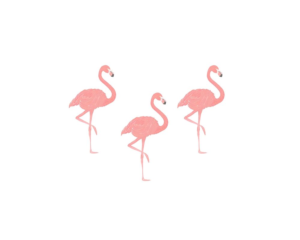 Flamingo Friends art print by Leah Straatsma for $57.95 CAD