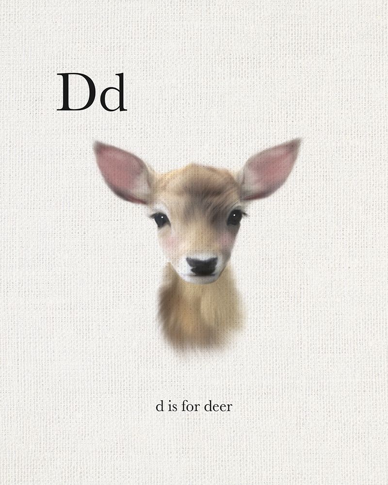 D is for Deer art print by Leah Straatsma for $57.95 CAD