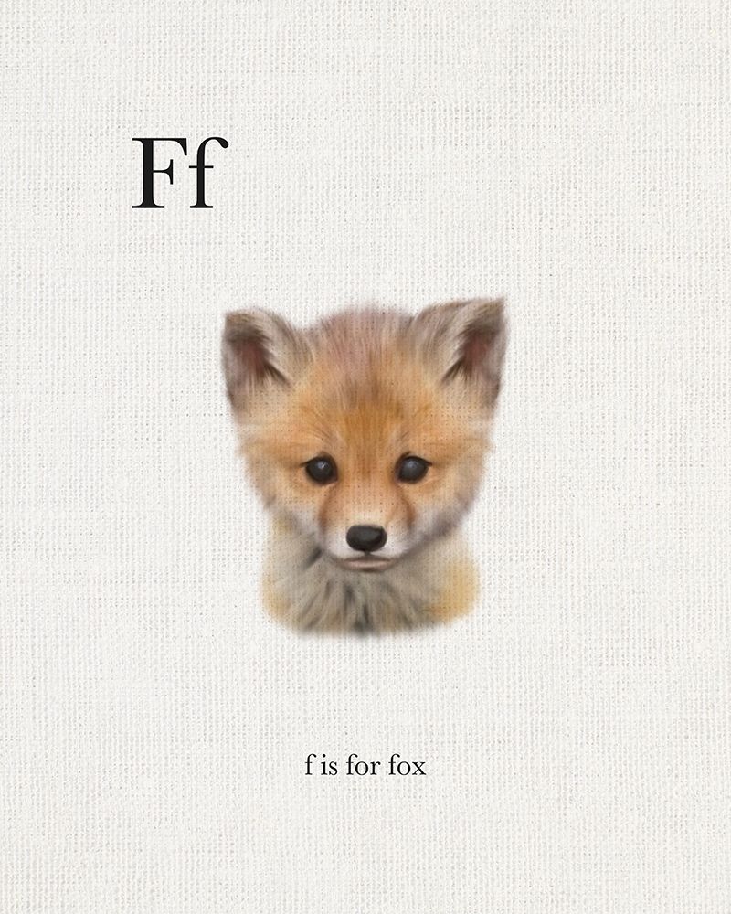F is for Fox art print by Leah Straatsma for $57.95 CAD
