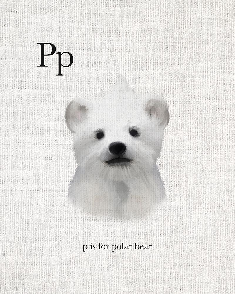 P is for Polar Bear art print by Leah Straatsma for $57.95 CAD