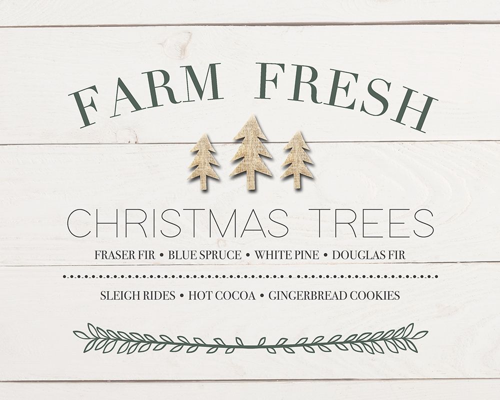 Xmas Tree Sign art print by Leah Straatsma for $57.95 CAD