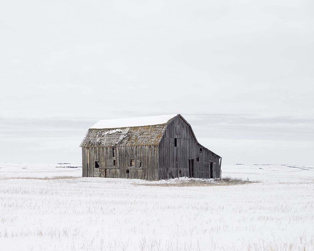 Barn in Winter art print by Leah Straatsma for $57.95 CAD