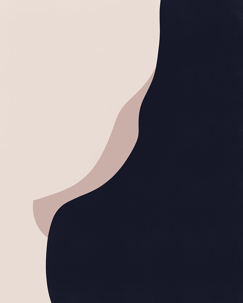 Navy Rose Abstract 2 art print by Leah Straatsma for $57.95 CAD