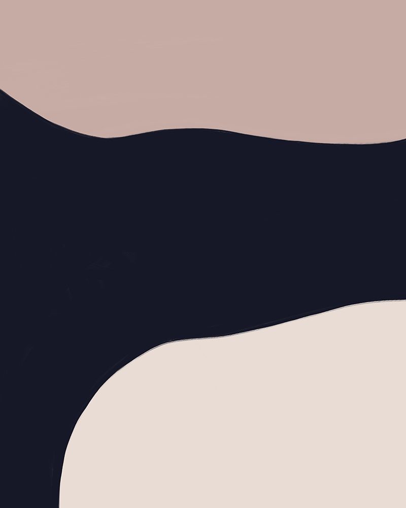 Navy Rose Abstract 3 art print by Leah Straatsma for $57.95 CAD