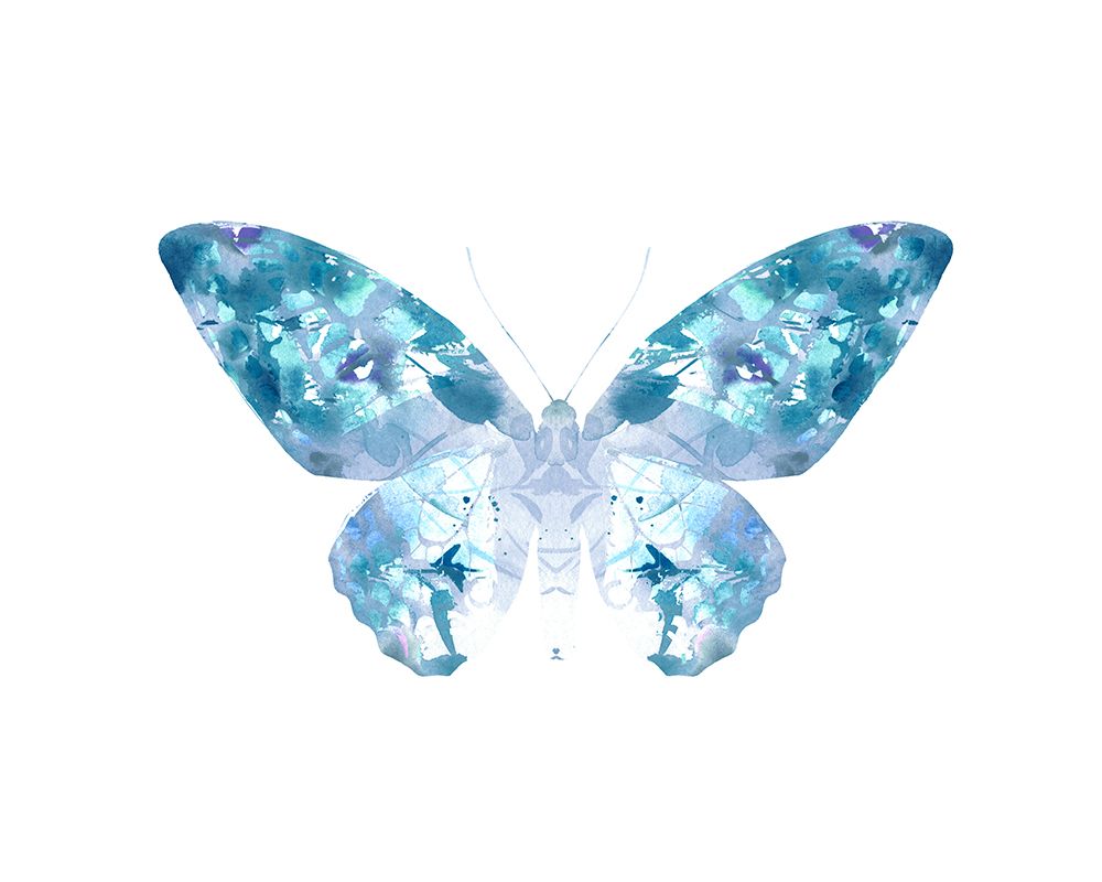 Teal Butterfly 4 art print by Leah Straatsma for $57.95 CAD