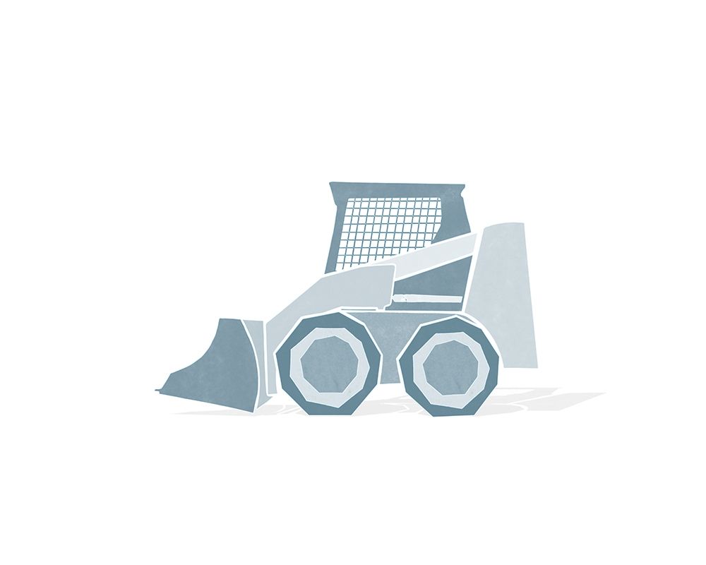 Construction Loader Blue art print by Leah Straatsma for $57.95 CAD