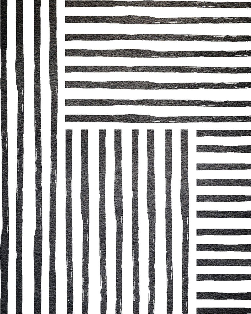 Black White Stipes art print by Leah Straatsma for $57.95 CAD