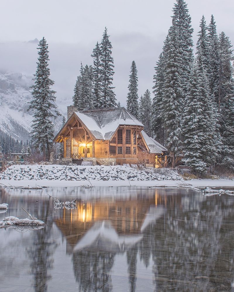 Winter Cabin art print by Leah Straatsma for $57.95 CAD