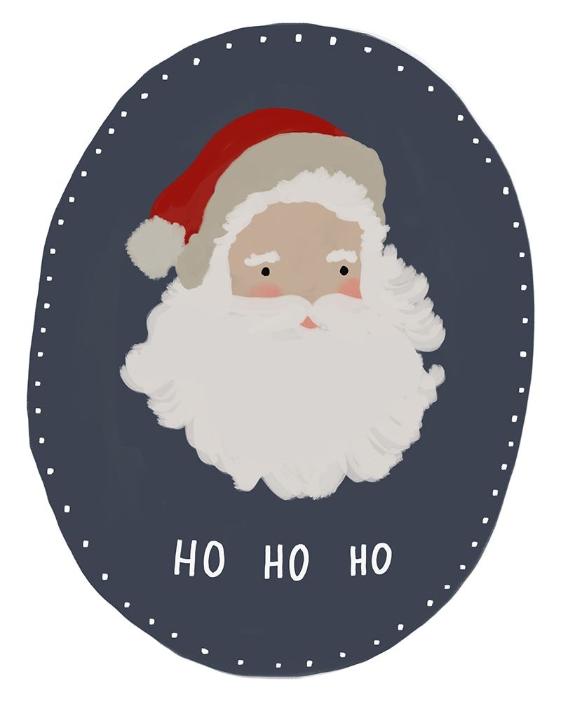 Santa HO HO HO art print by Leah Straatsma for $57.95 CAD