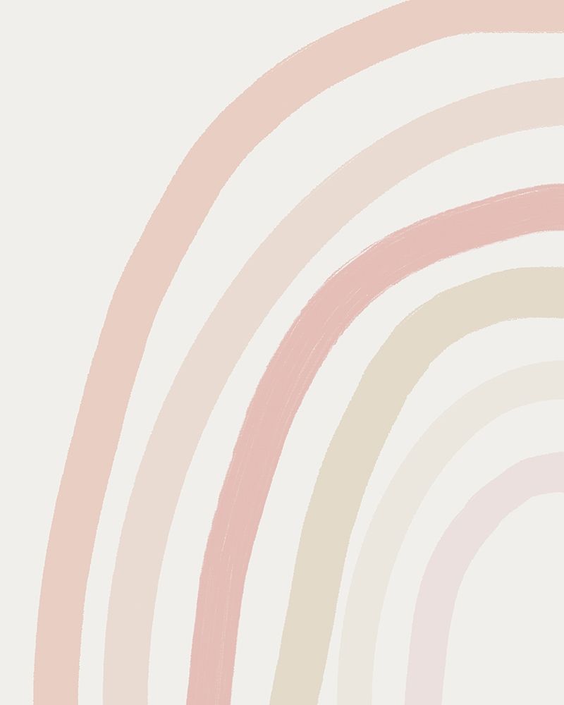 Pastel Half Rainbow Left art print by Leah Straatsma for $57.95 CAD