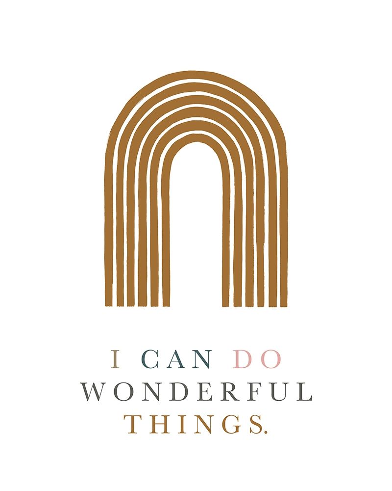 Wonderful Things Affirmation art print by Leah Straatsma for $57.95 CAD
