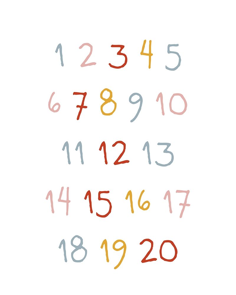 Play Numbers art print by Leah Straatsma for $57.95 CAD