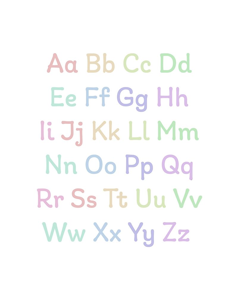 Alphabet Pastels art print by Leah Straatsma for $57.95 CAD