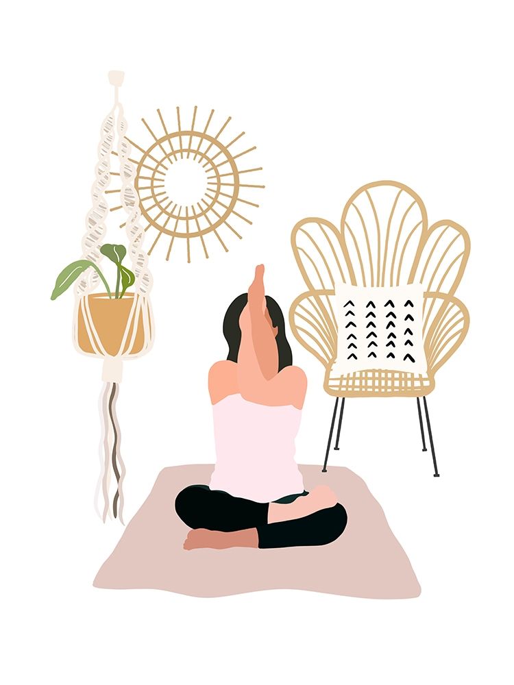 Calming Yoga art print by Leah Straatsma for $57.95 CAD