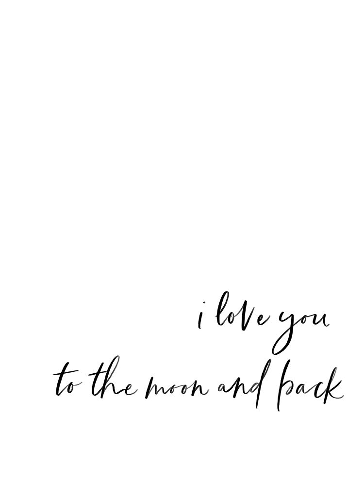 Love Moon Back Script Hand 1 art print by Leah Straatsma for $57.95 CAD