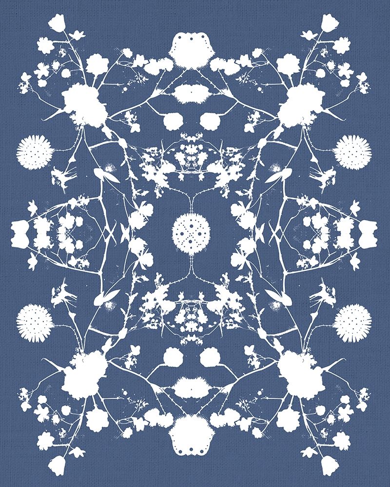 Blue White Wildflower Art art print by Leah Straatsma for $57.95 CAD