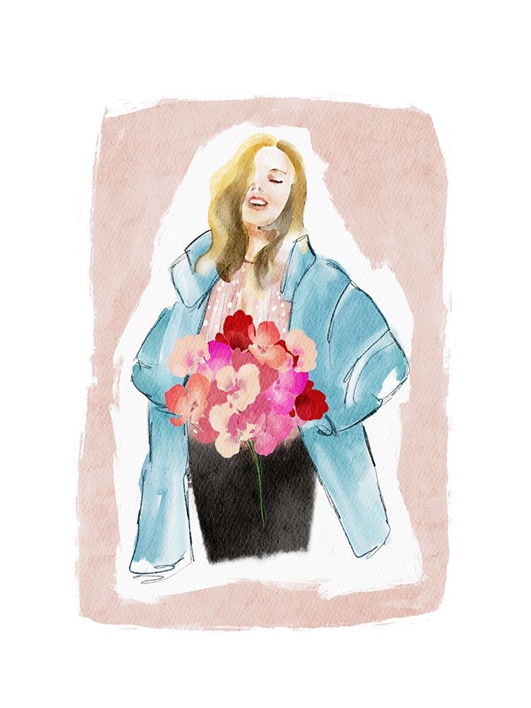 Flowers Make Me Happy art print by Leah Straatsma for $57.95 CAD