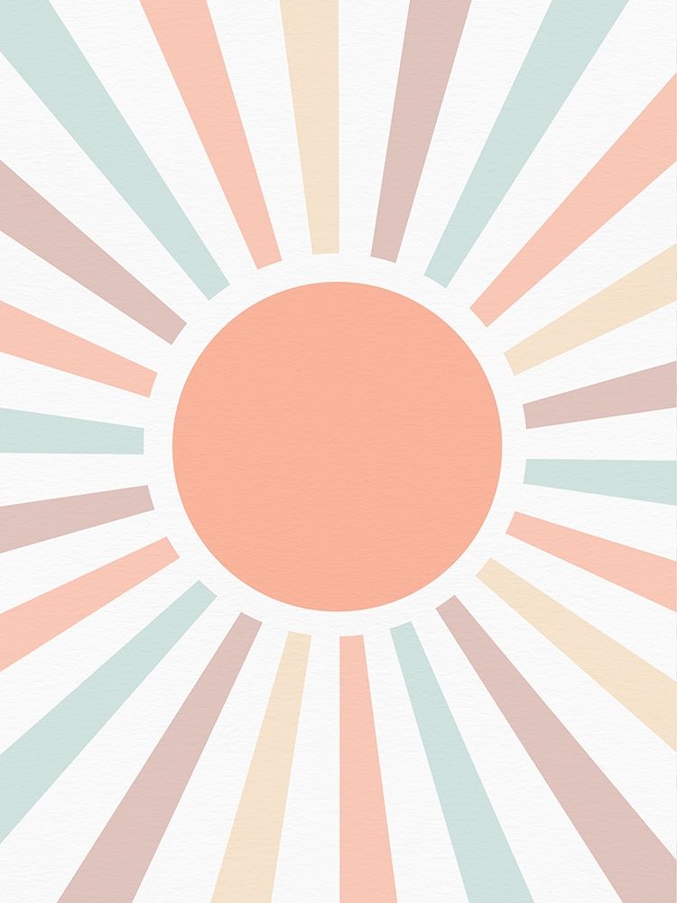 Retro Rainbow Pastel art print by Leah Straatsma for $57.95 CAD