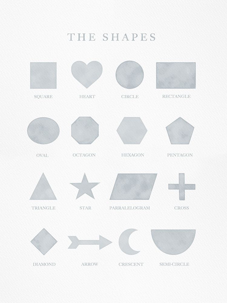 Watercolor Shapes Blue art print by Leah Straatsma for $57.95 CAD