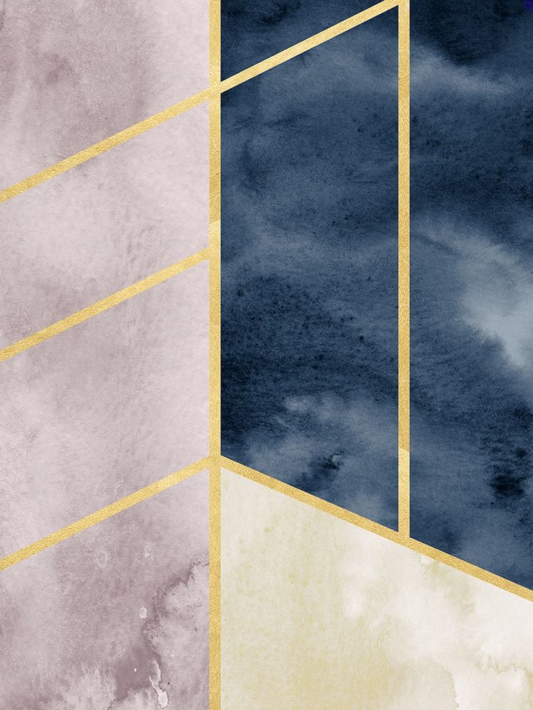 Watercolor Abstract With Gold art print by Leah Straatsma for $57.95 CAD