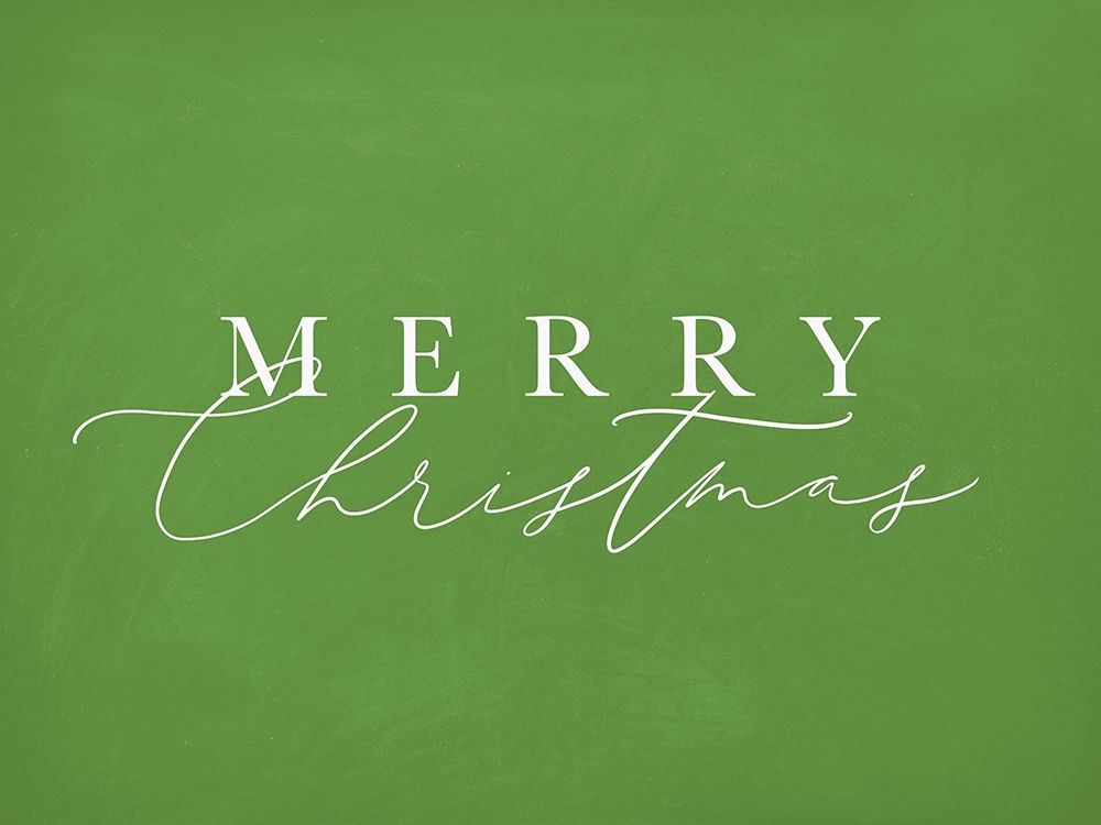 Merry Christmas Green art print by Leah Straatsma for $57.95 CAD