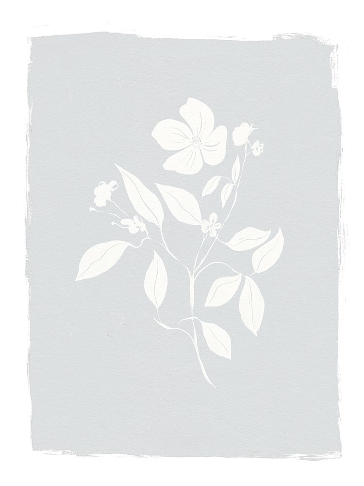 Blue Floral 1 art print by Leah Straatsma for $57.95 CAD
