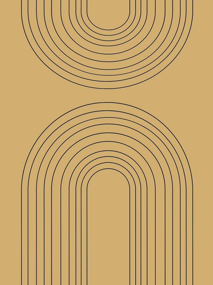 Abstract Rainbow Ochre art print by Leah Straatsma for $57.95 CAD