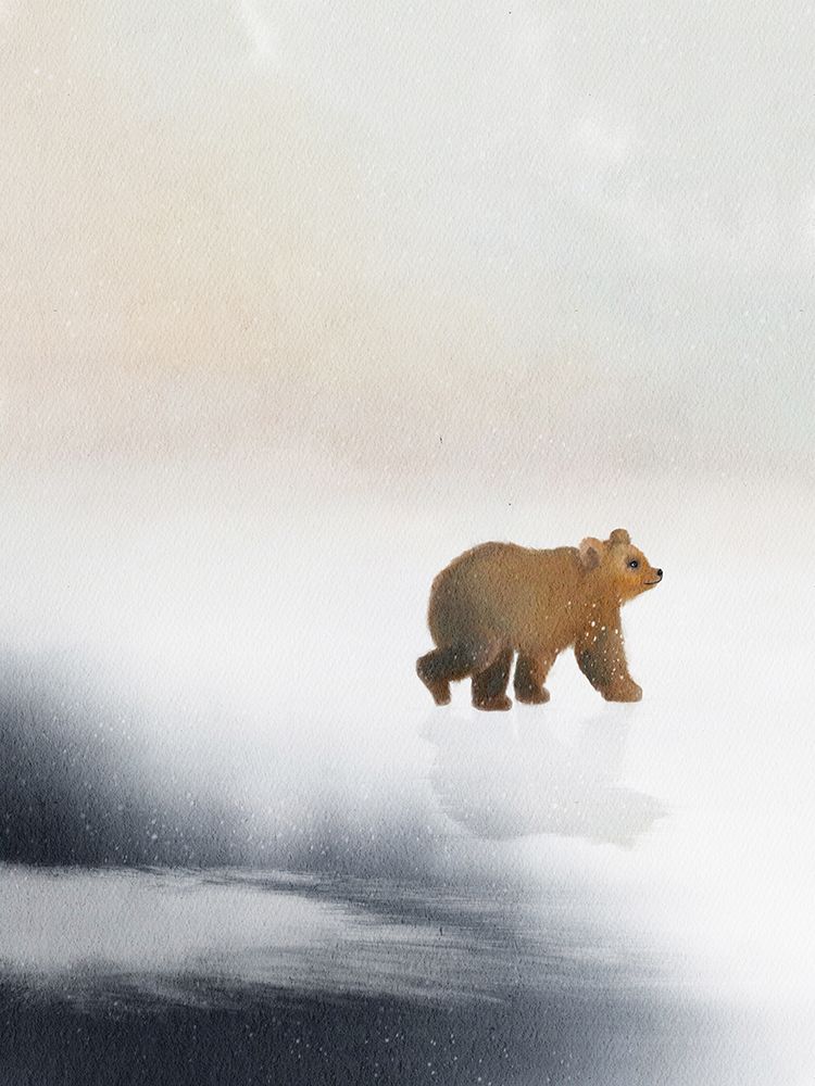 Bear On Ice art print by Leah Straatsma for $57.95 CAD
