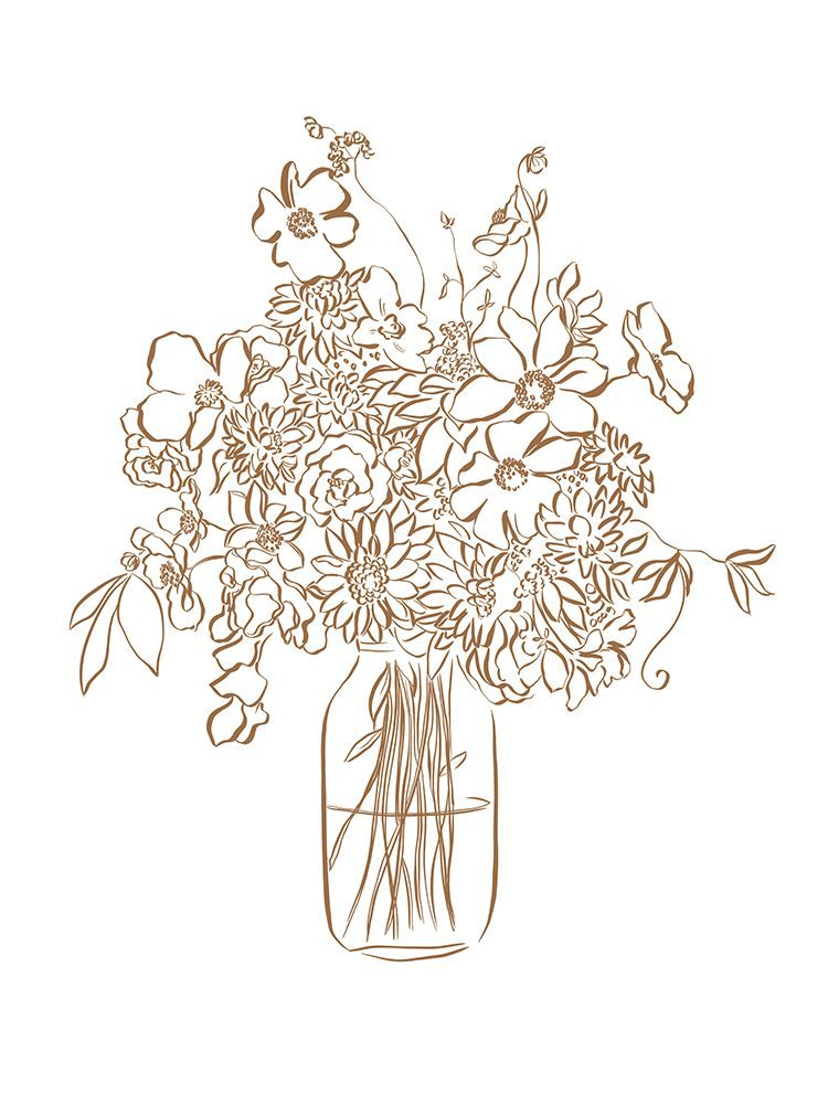 Lovely Vase Tan art print by Leah Straatsma for $57.95 CAD