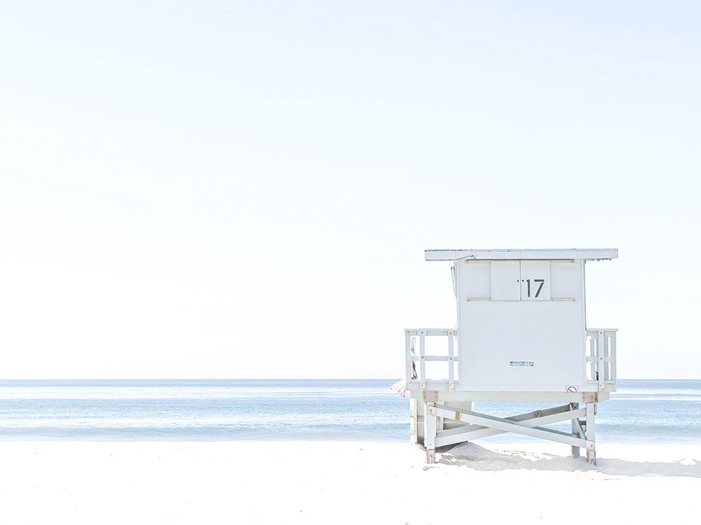 Beach Hut  Coastal 1 art print by Leah Straatsma for $57.95 CAD