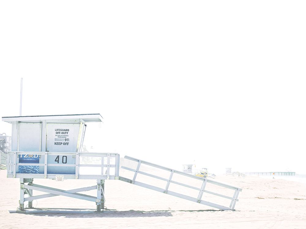 Beach Hut  Coastal 2 art print by Leah Straatsma for $57.95 CAD
