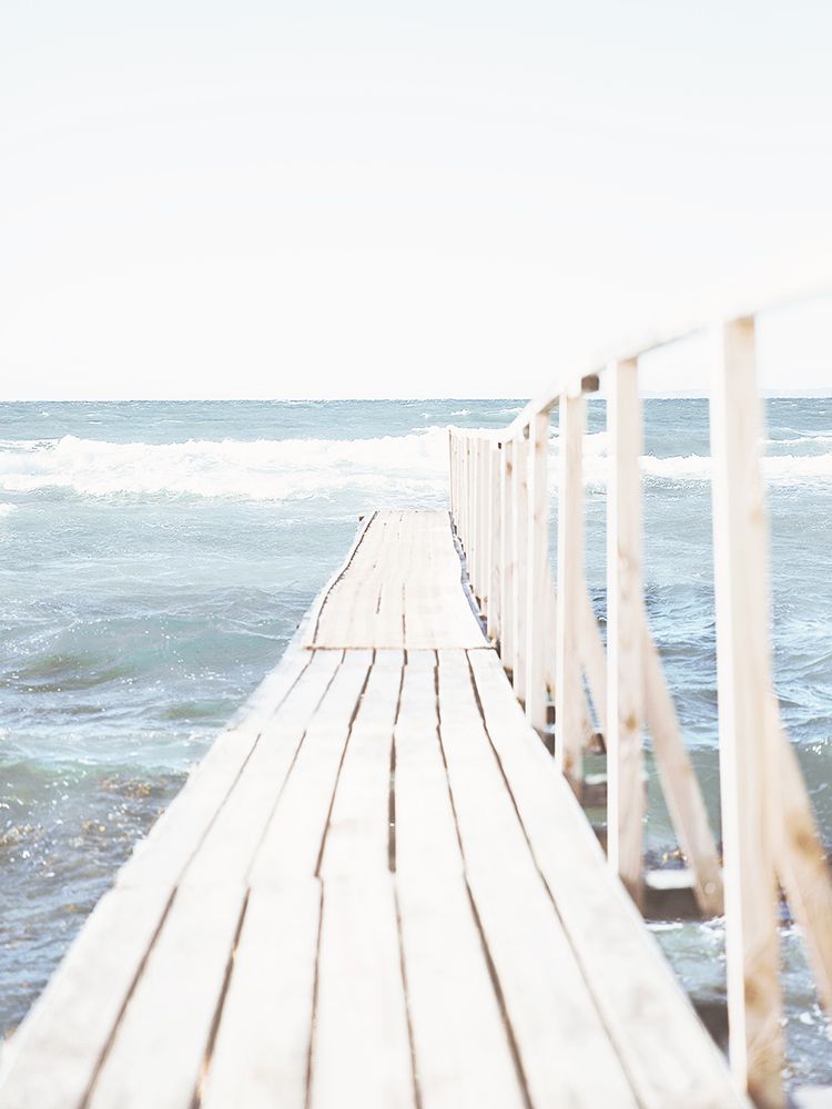 Beach Boardwalk Coastal 1 art print by Leah Straatsma for $57.95 CAD