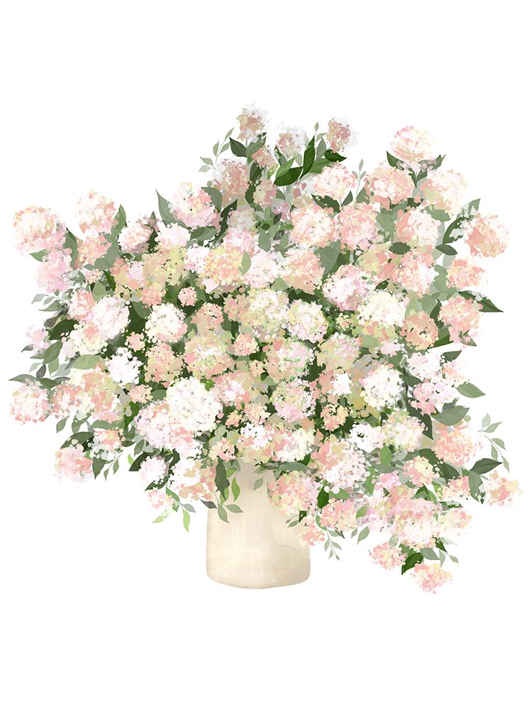 Hydrangeas In Vase Moody art print by Leah Straatsma for $57.95 CAD