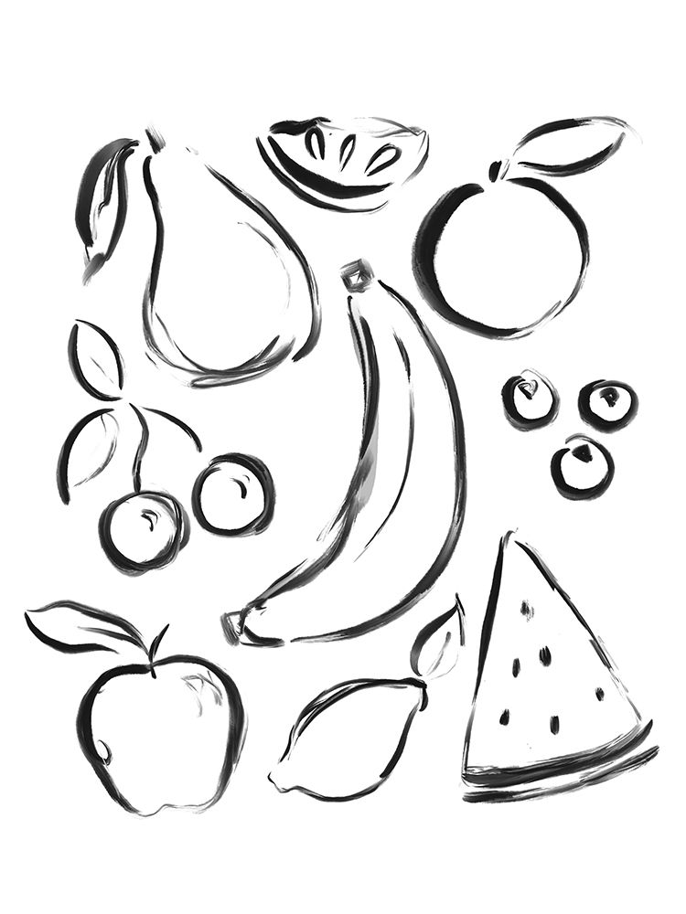 Neutral Fruits art print by Leah Straatsma for $57.95 CAD