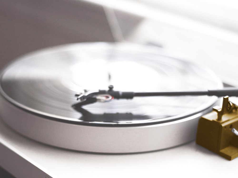 Spinning Record Golden Tone art print by Leah Straatsma for $57.95 CAD