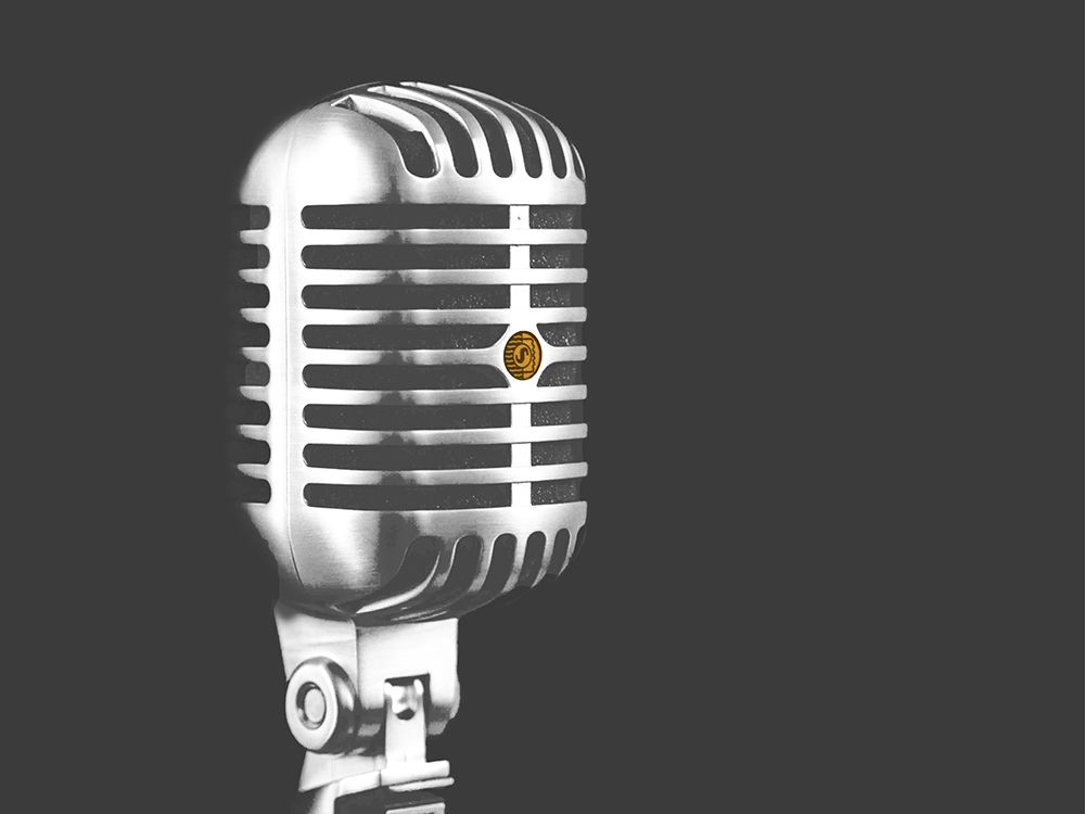 Microphone Orange Colour art print by Leah Straatsma for $57.95 CAD